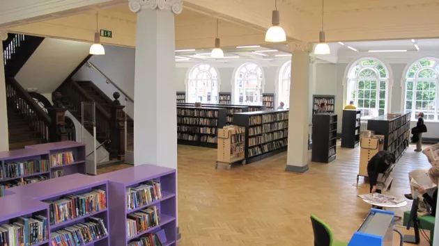 Interior of Rathmines Library