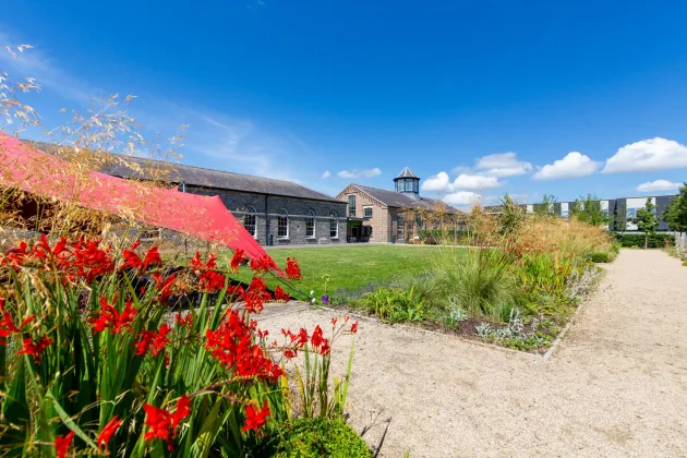photo of colourful gardens at Richmond Barracks