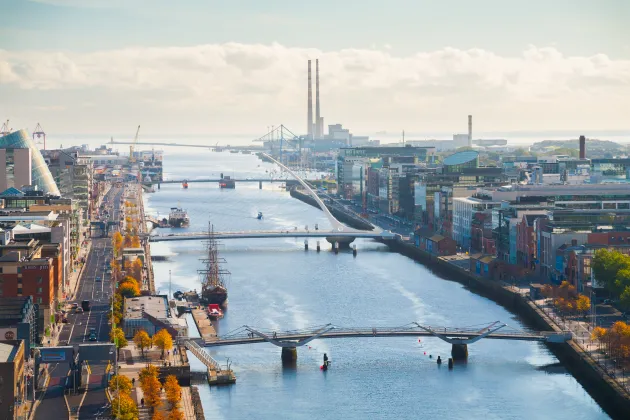 Aerial Image of Dublin City