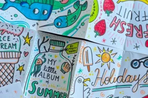 Image of 'My Little Album of Summer' drawings