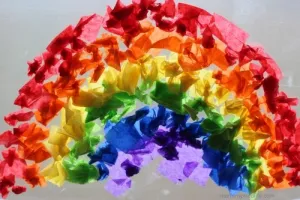 Rainbow fan