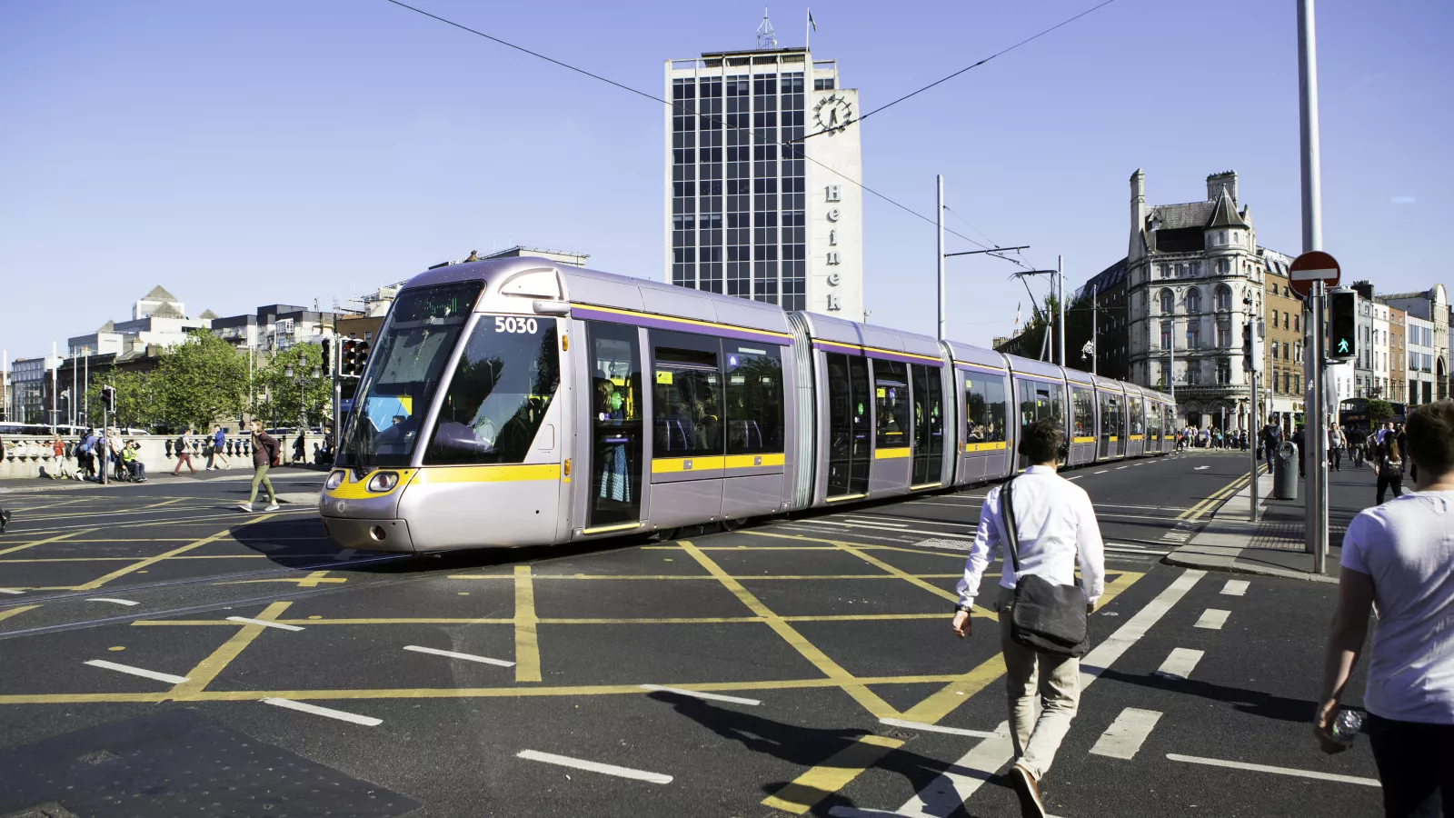 Image of Luas at O'Connell Bridge
