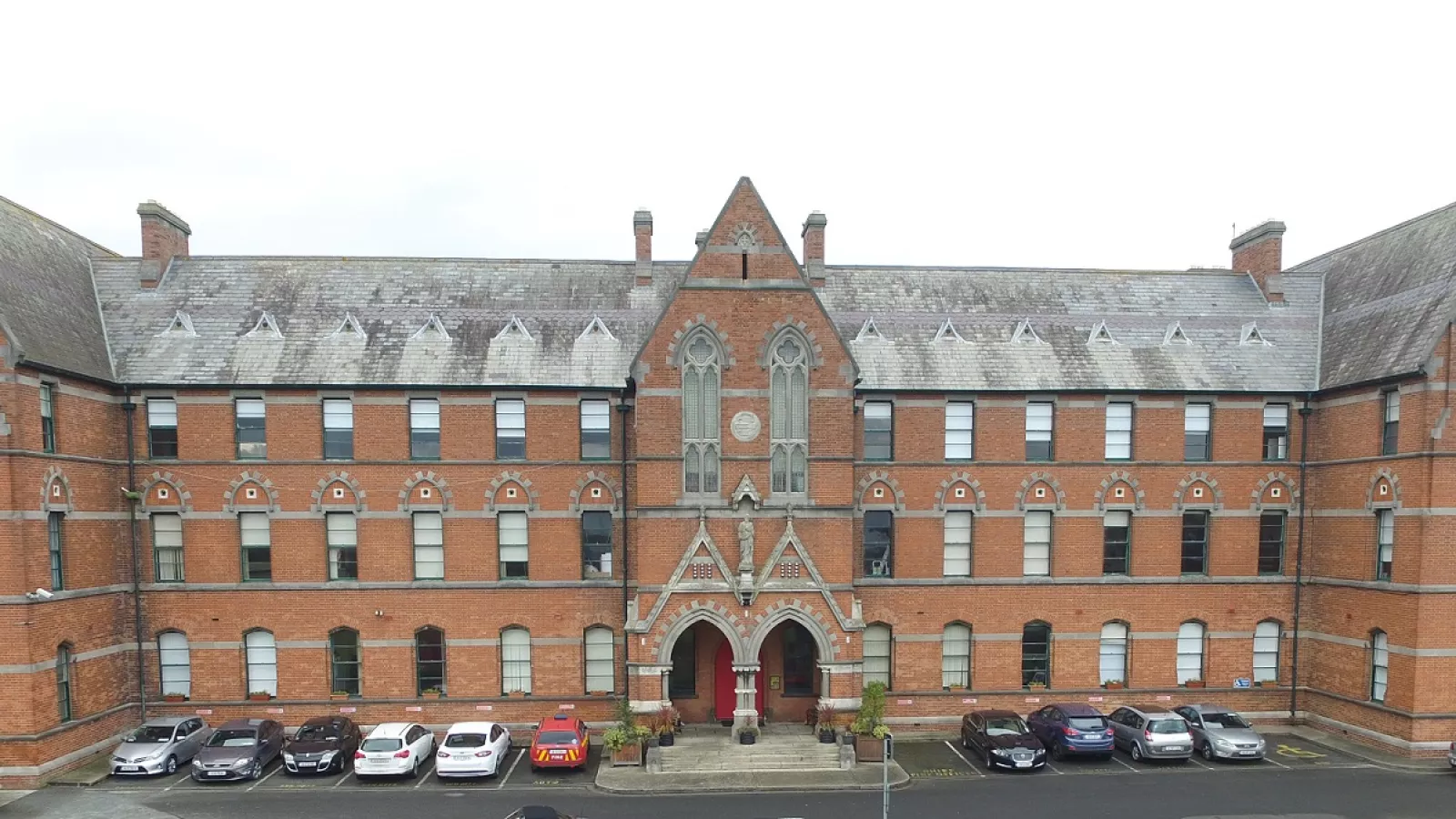 grand red brick building