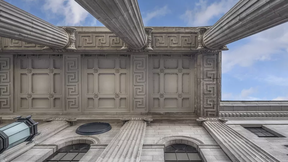 Image of City hall's ceiling