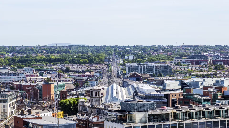 Aerial Shot of dublin