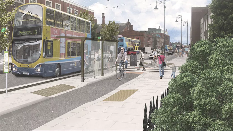 Amiens Street Outbound Bus Stop 