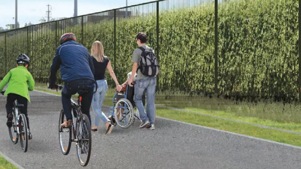 Concept artwork for the Dodder Greenway project