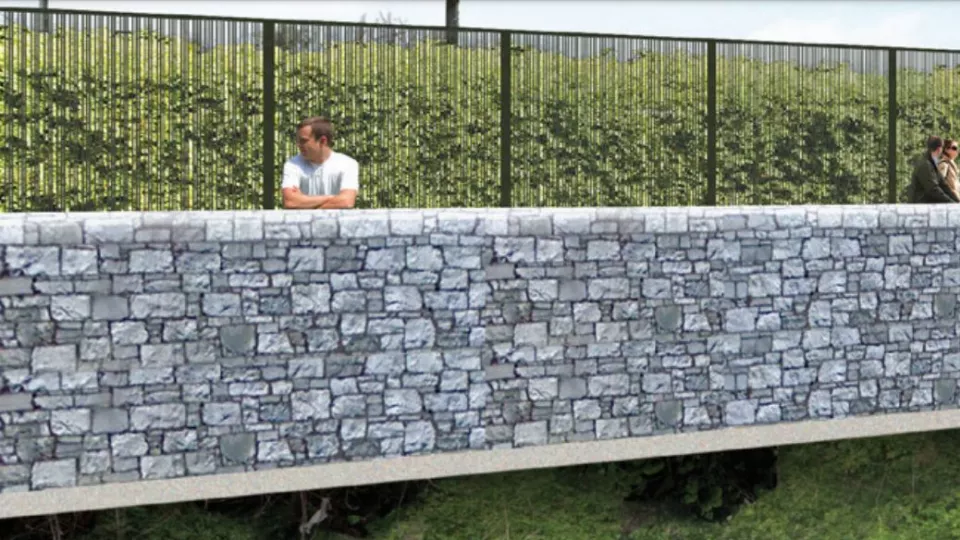 Concept artwork for the Dodder Greenway project - wall