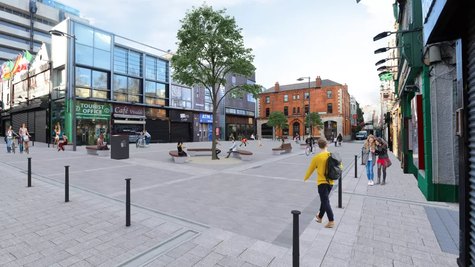 Artists Impression Temple Bar proposed general layout