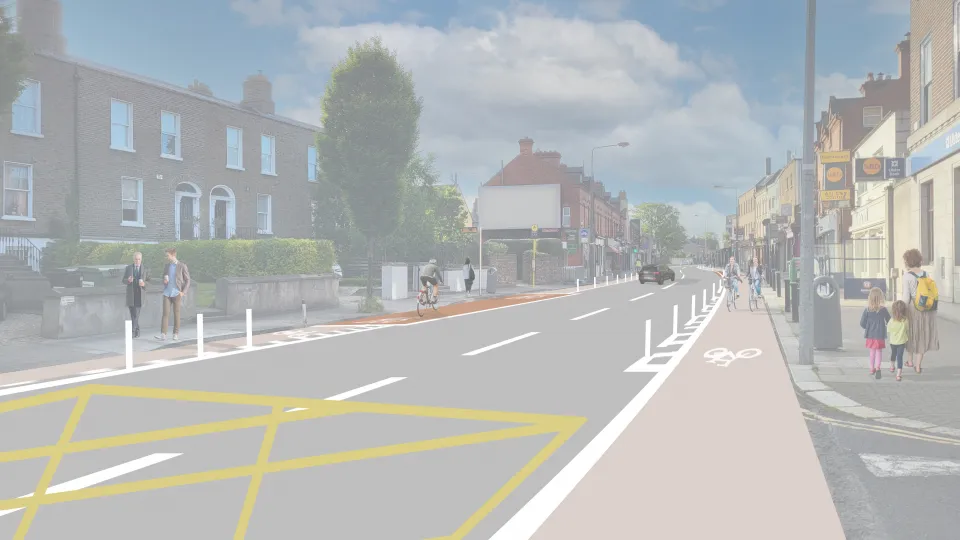An artist's rendering of the Ranelagh Village Interim Scheme.